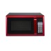 Hamilton Beach 0.9 Cu.ft. Microwave Oven, Red, Stainless Steel