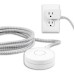 Cordinate 6' Grounded Power Switch Tether On/off Braided Cord White