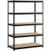 Muscle Rack 48W x 24D x 72H 5-Shelf Steel Freestanding Shelving Unit; Black