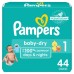 Pampers Baby Dry Diapers, Sesame Street, 1 (8 14 Lb), Jumbo Pack