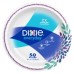 Dixie Disposable Paper Plates, Multicolor, 10 in, 50 Count