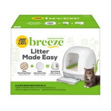 Purina Tidy Cats Hooded Litter Box System, Breeze Hooded System Starter Kit Litter Box, Litter Pelle