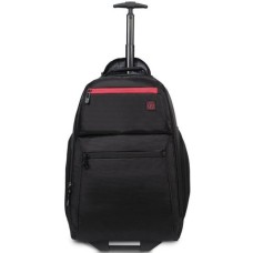 Protege 22 Black Rolling Backpack with Telescopic Handle