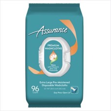 Assurance Premium Disposable Washcloths, XL (96 Count)