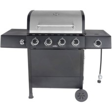 Revo RevoAce 4-Burner LP Gas Grill With Side Burner, Stainless Steel