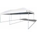 Ozark Trail 20 x 10 Straight Leg (200 Sq. ft Coverage), White, Outdoor Easy Pop-up Canopy, 63 lbs.