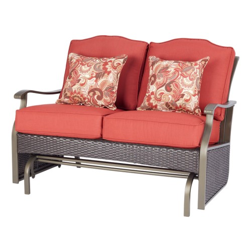 Better Homes & Gardens Providence Cushions Steel Outdoor Loveseat - Red