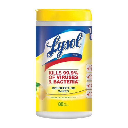 Lysol Disinfecting Wipes, Lemon & Lime Blossom Scent