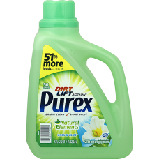 Purex Liquid Laundry Detergent, Natural Elements Linen & Lilies, 75 Fluid Ounces, 57 Loads