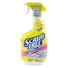Scrub Free Plus Oxiclean Soap Scum Fighters Lemon Scent Bathroom Cleaner 32OZ