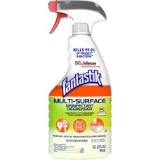 Fantastik SC Johnson Professional Multi-Surface Disinfectant Degreaser, Herbal, 32 Oz Spray Bottle