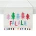 H For Happy Fa La La 72-Inch Reversible Christmas Table Runner