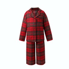 Family PJs Kids Unisex Brinkley Plaid 2pc Pajama Set Holiday Size XS 4-5 RV