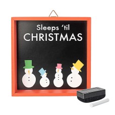  H for Happy™ Decorative Fir Wood Chalkboard with Christmas Design