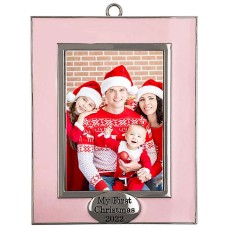 H for Happy™ Christmas photo frame "My First Christmas 2022” pink