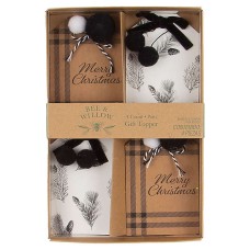 Bee & Willow™ Gift Tags White/Black, 4 Pieces