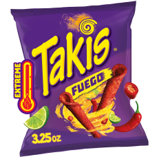Takis Tortilla Chips Hot Chili Pepper & LIme Fuego Extreme