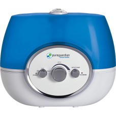 PureGuardian 9.6L Output Per Day Ultrasonic Warm And Cool Mist Humidifier, Single Room, Home, Desk, Office, Bedroom, Baby, Easy Quiet Operation, Night Light, Auto Shut-Off, H1510