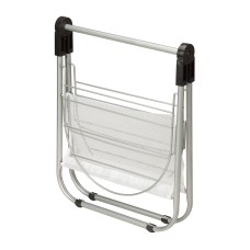 Honey-Can-Do Folding Nylon Tabletop Drying Rack, Silver And White