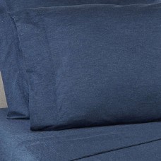Studio 3B™ Standard Jersey Pillowcases Heather Blue