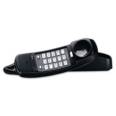 Vtech AT&T 210 Basic Trimline Corded Phone, Black