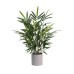 Mainstays 30 Artificial Potted Plant In Green Bamboo Grey Melamine Pot