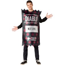 Rasta Imposta The Costume King Adult Taco Bell Packet Diablo Tunic - Large