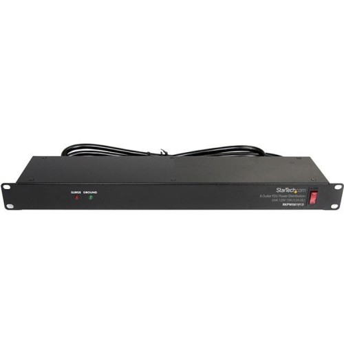 StarTech 1U Rackmount 8 Outlet Power Distribution Unit