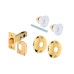 Defender Security E 2317 Glass Knob Passage Door Latch Set, Brass