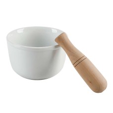 OT Simply White Mortar and Pestle Porcelain