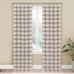 Mainstays Farmhouse Stripe Light Filtering Rod Pocket Panel Pair, Set Of 2, Beige, 76" X 84"