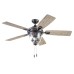 Honeywell Ceiling Fans Glencrest, 52 In. Indoor/Outdoor Fan With Light, Iron