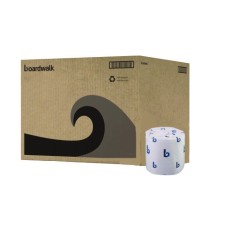 Boardwalk Bathroom Tissue Individually Wrapped Toilet Tissue Paper, 4X3, 500 Sheets per Roll