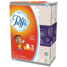 Puffs Basic Facial Tissues - 2 Ply, Assorted, 180 Per Box