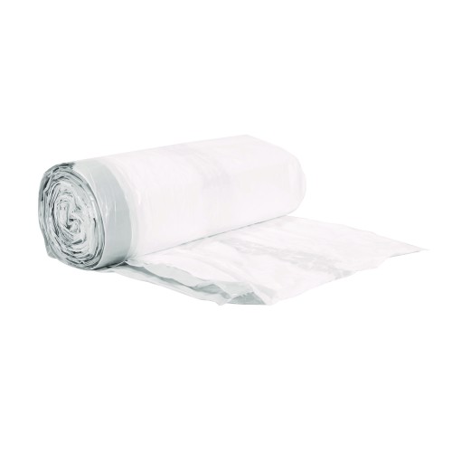 Boardwalk Drawstring Kitchen Bags, 13 Gal, 0.8 Mil, White, 50 Bags/roll, 2 Rolls/carton