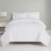 Simply Essential™ Seersucker White Polyester Single Duvet Set