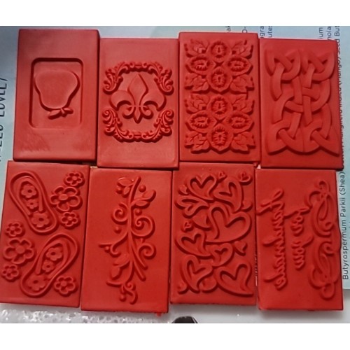 Life of the Party 8-Pack Embossing Soap Stamps, Rectangle