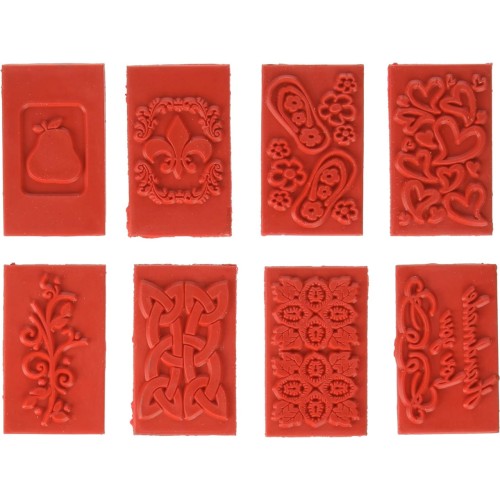 Life of the Party 8-Pack Embossing Soap Stamps, Rectangle