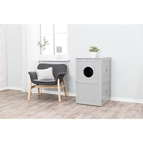 TRIXIE 2-Story Furniture Style Litter Box Enclosure And Pet Home