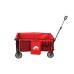 Ozark Trail Camping Utility Wagon with Tailgate & Extension Handle, Red