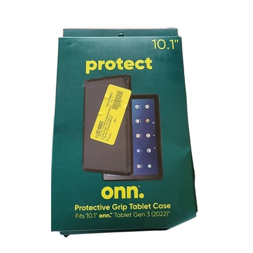 Onn. 1029501 Protective Grip Tablet Case 10.1″ Gen 3 (2022) Black