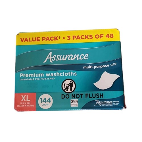 Assurance AS-144 Premium Washcloths, Extra Large