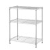 Hyper Tough C25Z-1 3 Tier Stackable Wire Shelving Rack, Zinc