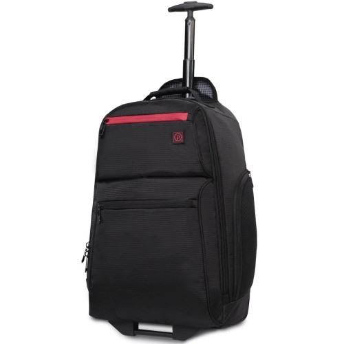 Protege 22" Black Rolling Backpack with Telescopic Handle