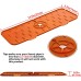 1pc Silicone Dish Drying Mat, Minimalist Orange Anti-slip Splash-proof Faucet Dish Drainer Mat For Kitchen