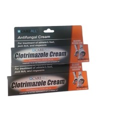 CareAll 2-Pack) Anti-Fungal 1% USP Cream, 1oz Each Exp 7/2025