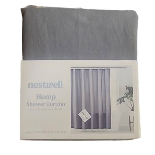 Nestwell™ Solid Hemp Shower Curtain72” L x 72” W