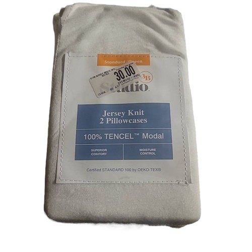 Studio 3B™ White Jersey Standard Pillowcases