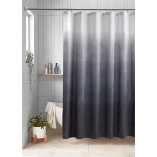 Studio 3B Benji Ombre Shower Curtain - Granite Gray - 72" x 96"