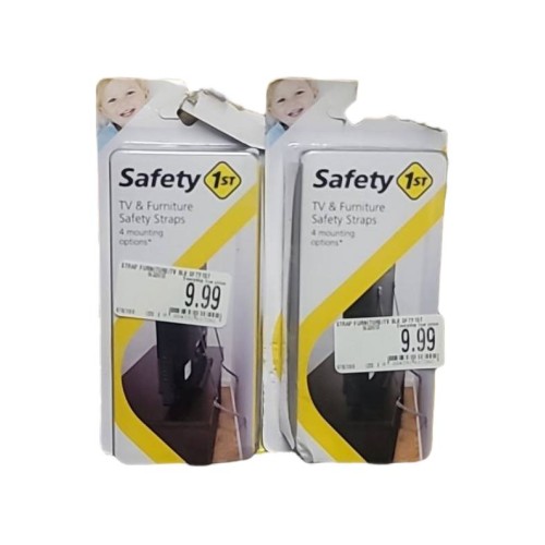 SAFETY 1ST Safety 1st Black TV & Furniture Strap 2 pack